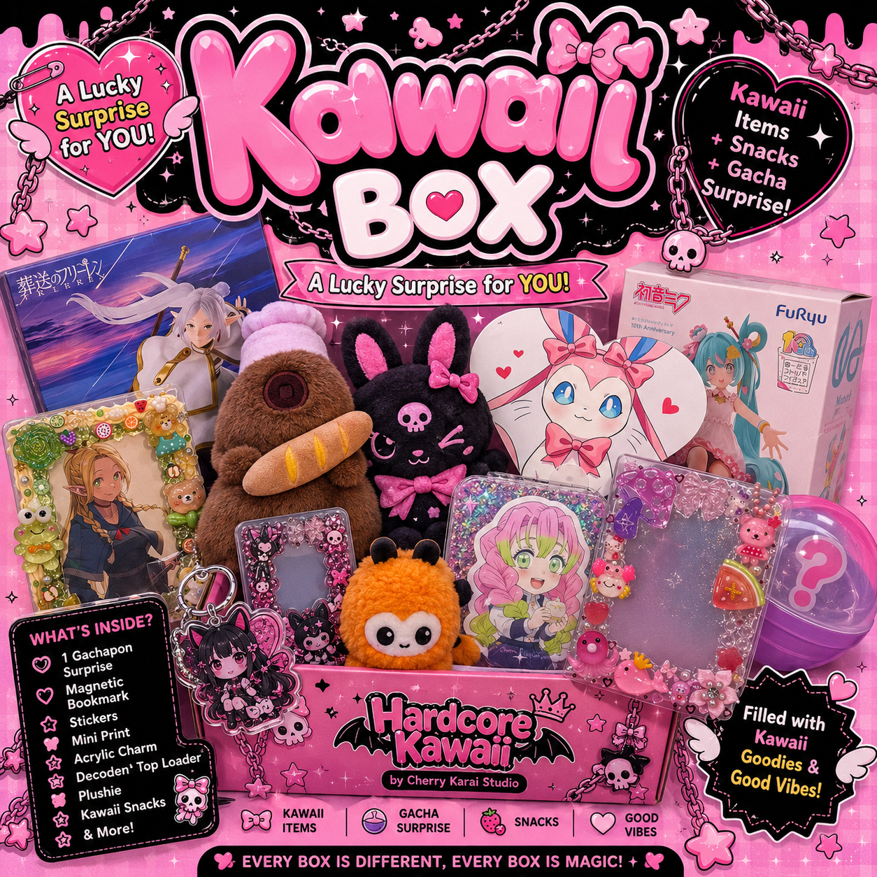 Anime Lucky Gift Box | Authentic & Licensed | Japan Snack Candy