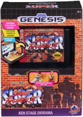 Street Fighter II Sega Genesis Console Heroes Ken Stage Diorama Mini Diorama