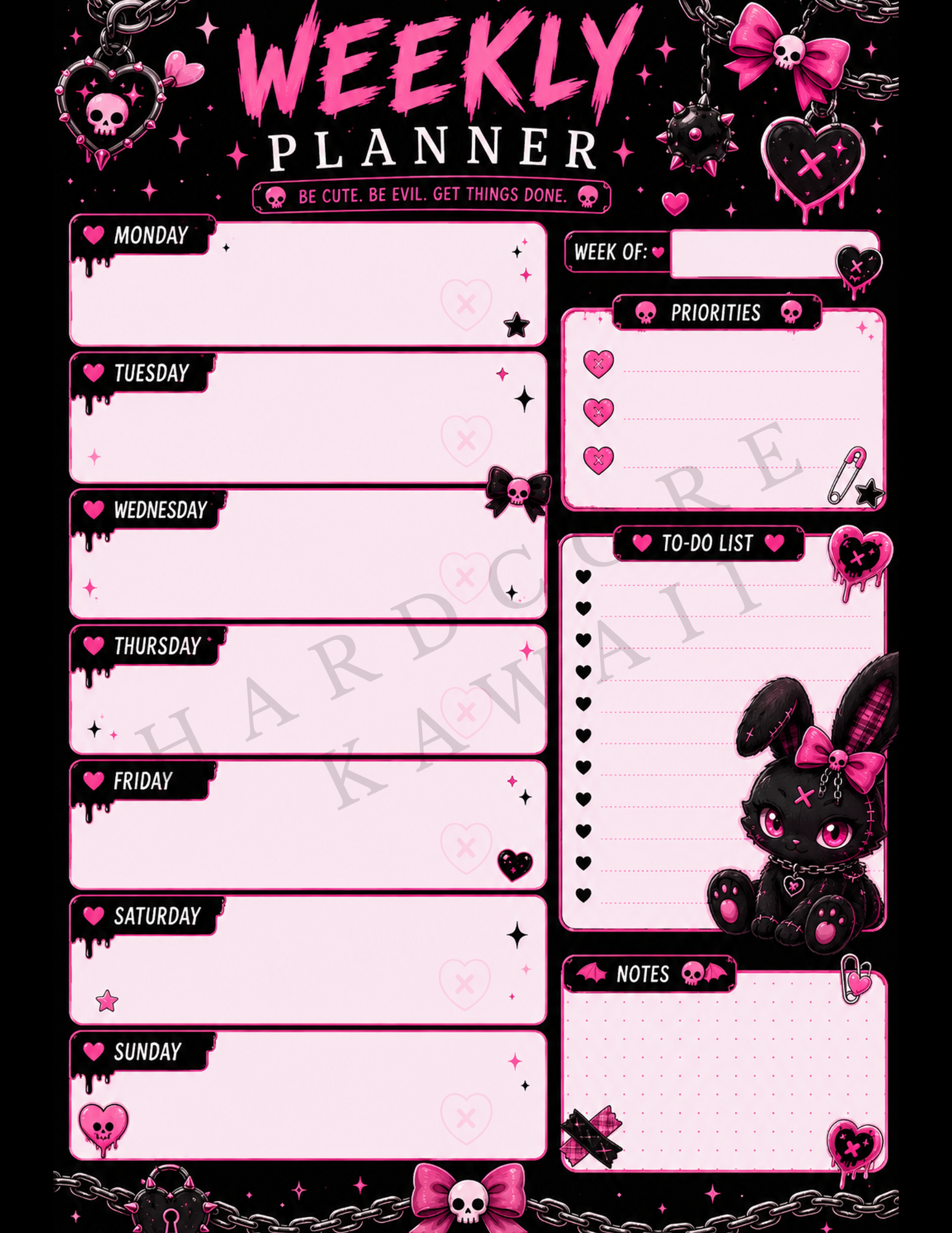 Customized Digital Planner Bundle Printable