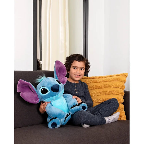 Big Lilo and Stitch Kids Stitch Bedding Plush Cuddle and Decorative Pillow Buddy, 100% Polyester, Blue, Disney