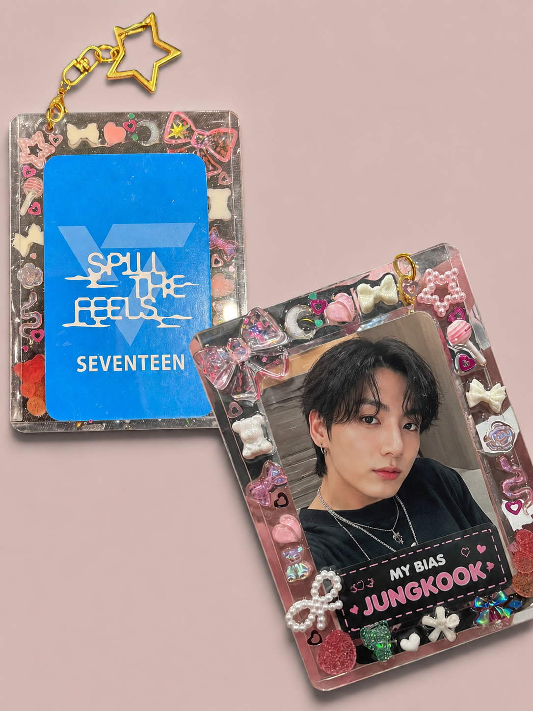 Custom Decoden Top Loader Keychain / K- Pop Photocard Holder