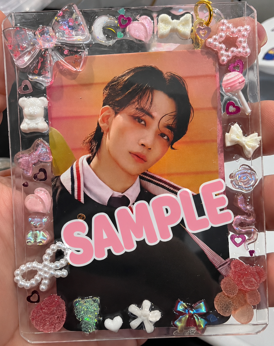Custom Decoden Top Loader Keychain / K- Pop Photocard Holder