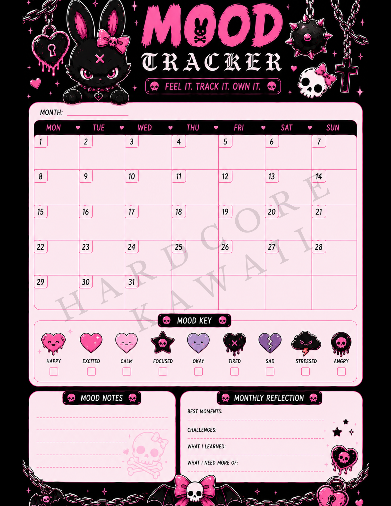 Customized Digital Planner Bundle Printable