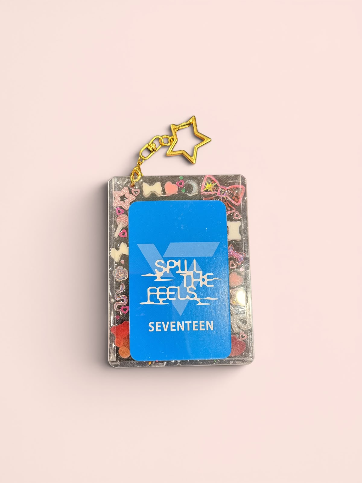Seventeen Decoden Top Loader Keychain / K- Pop Photocard Holder