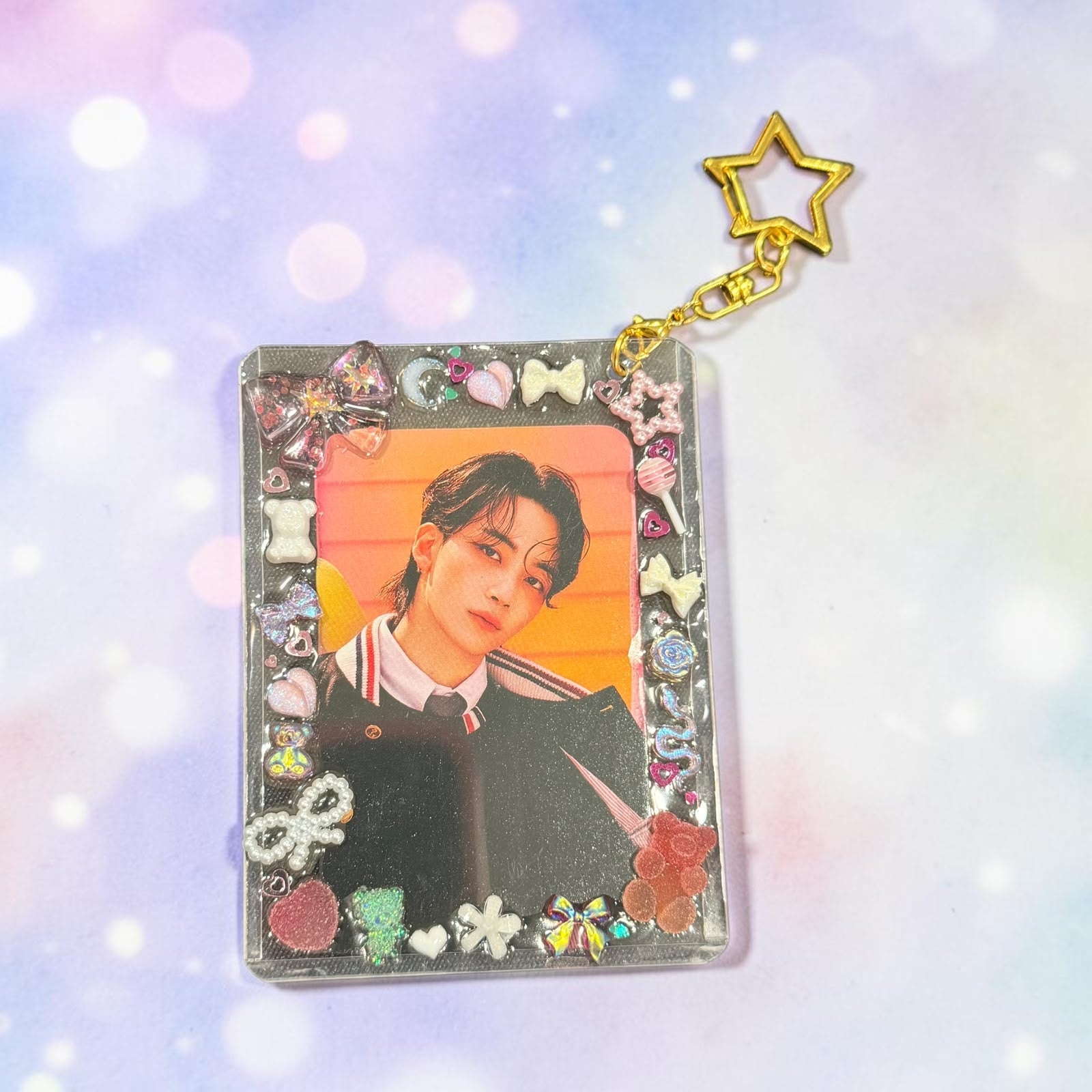 Seventeen Decoden Top Loader Keychain / K- Pop Photocard Holder