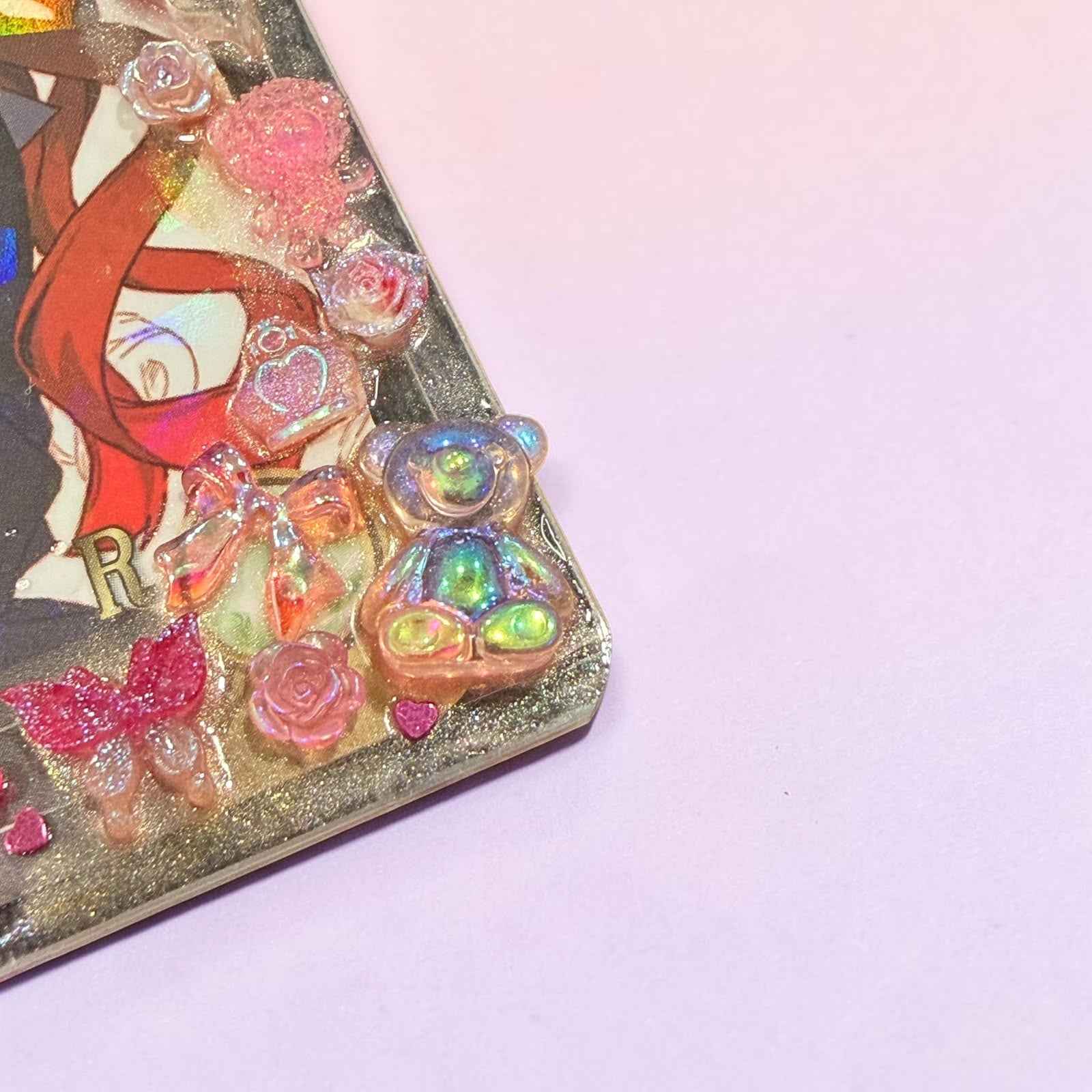 Resin Anime Top Loader Keychain: Demon Photocard Holder Bag Charm