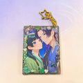 Anime Couple Resin Top Loader Keychain l Apothecary inspired Photocard Holder