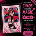 Anime Gothic Kitsune girl Acrylic Magnet l Original Girl art