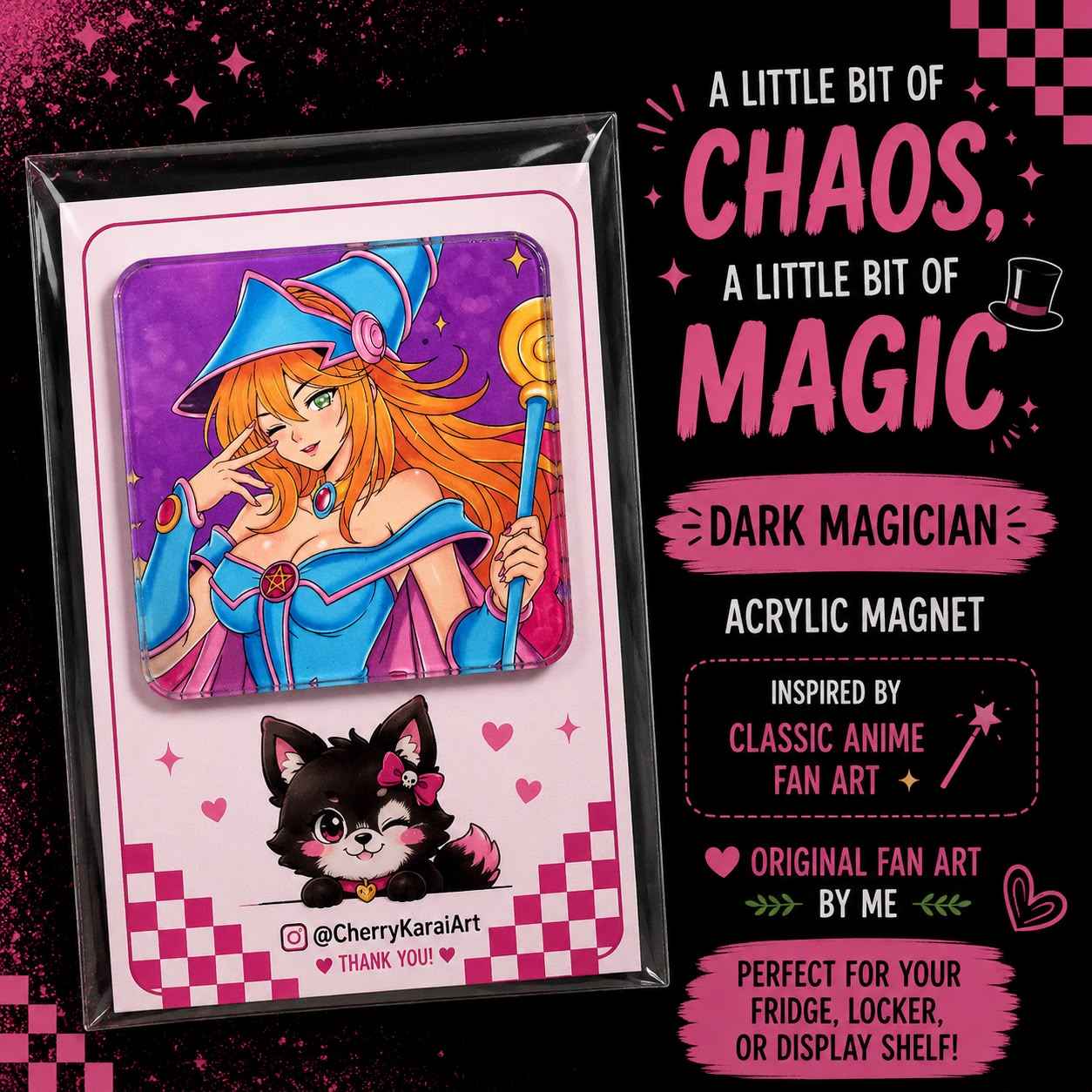 Anime Magician Acrylic Magnet l Magician Fanart