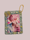 Anime Cute Boy Top Loader Keychain: husbando Photocard Holder Bag Charm
