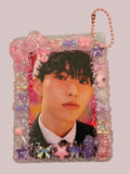 Resin K-Pop Top Loader Keychain: Boy Band Photocard Holder Bag Charm