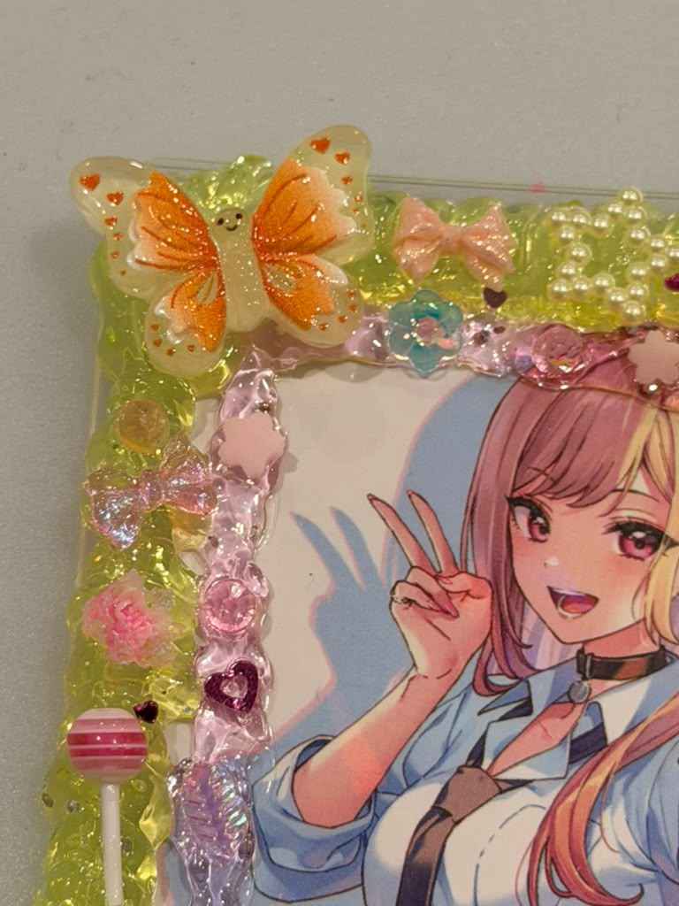 Resin Anime Top Loader Keychain: Darling Photocard Holder Bag Charm