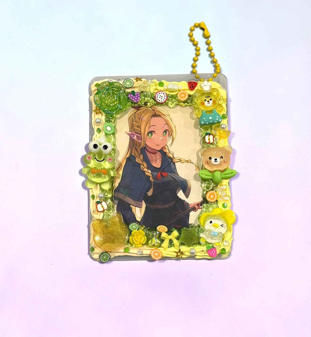 Resin Anime Top Loader Keychain: Dungeon Photocard Holder Bag Charm