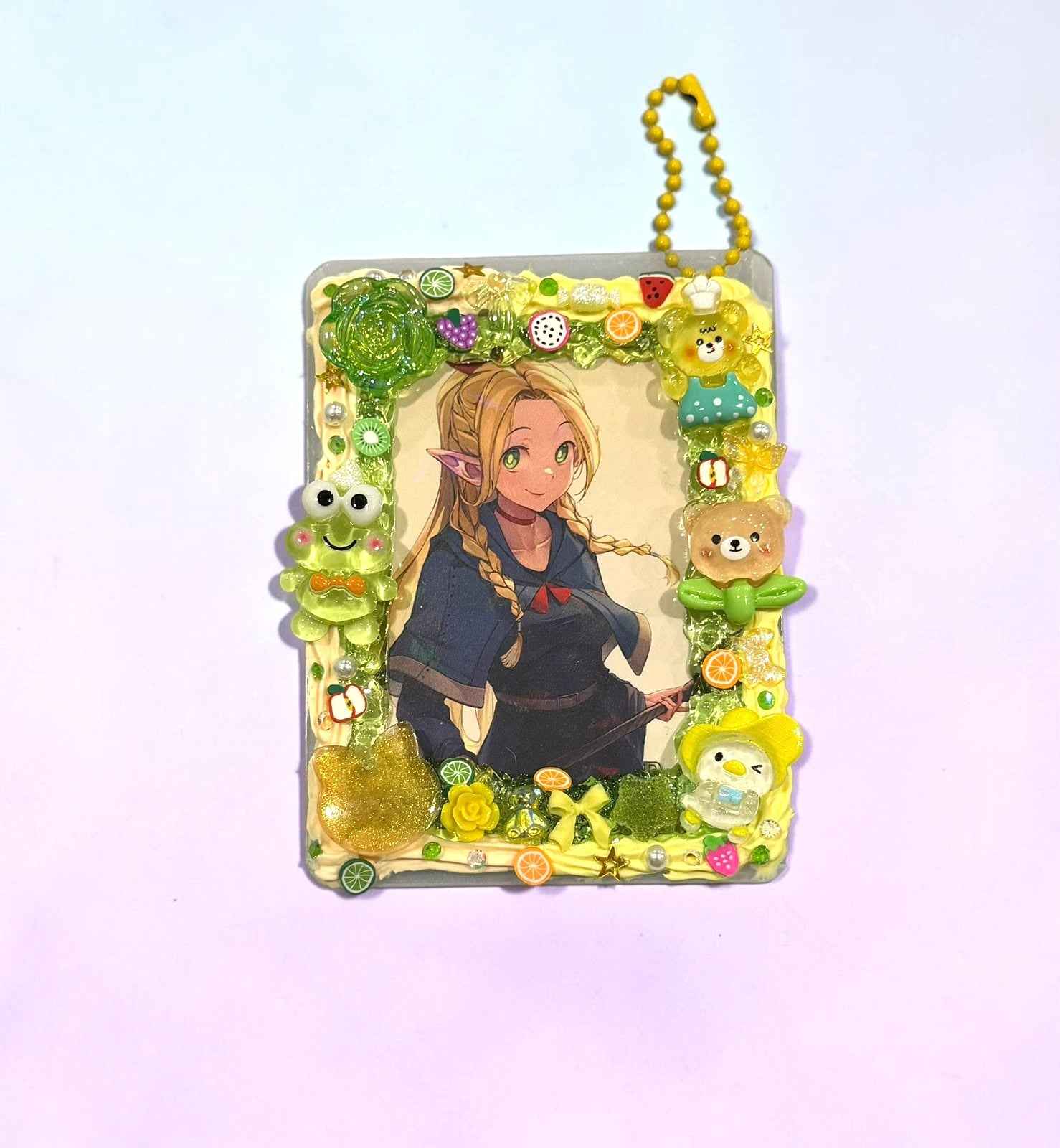 Resin Anime Top Loader Keychain: Dungeon Photocard Holder Bag Charm