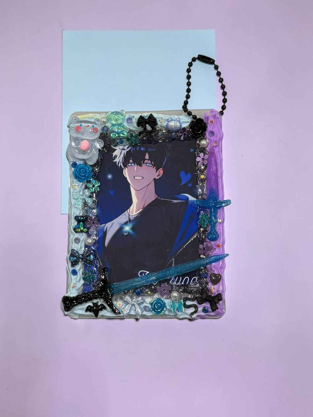 Resin Anime Top Loader Keychain: Photocard Holder Bag Charm