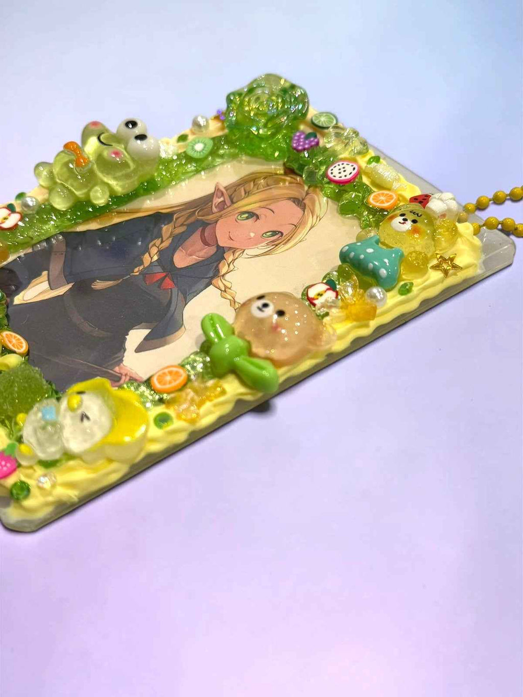Resin Anime Top Loader Keychain: Dungeon Photocard Holder Bag Charm