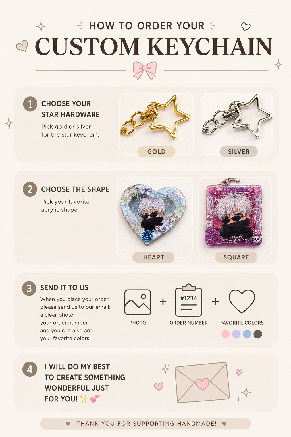 Custom Kawaii Anime Acrylic Keychain